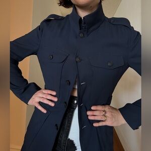Rag & Bone Military Jacket. Navy Blue. Size Small